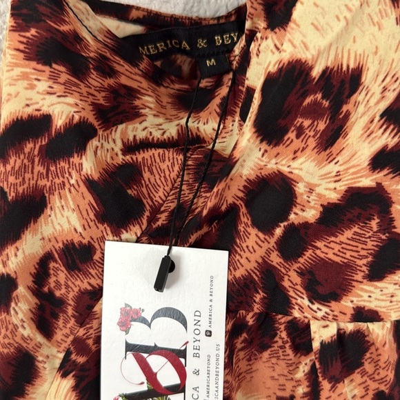 American and beyond stunning cheetah print dress - Picture 4 of 4